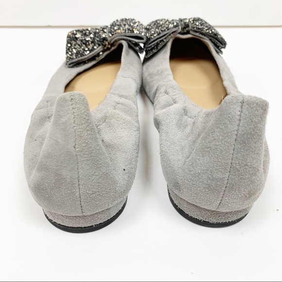 Aerosoles | Hang Out Suede Crystal Bow Ballet Flat - Picture 8 of 9